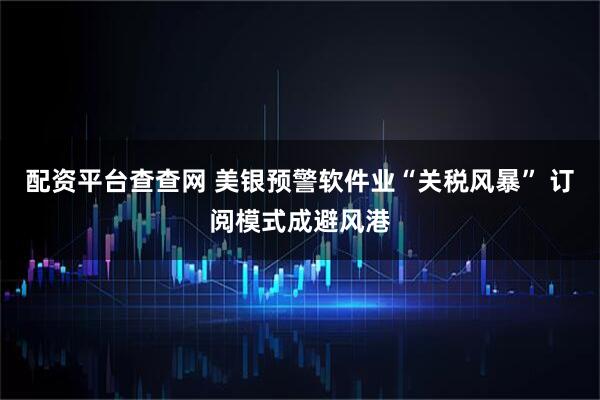配资平台查查网 美银预警软件业“关税风暴” 订阅模式成避风港